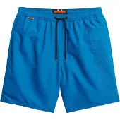 Superdry for man. M3010246A Premium embroidered swimming costume 43.2 cm blue (M), Beachwear, Recycled Polister, Sustainable