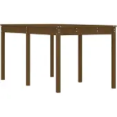 vidaXL Puutarhapöytä hunajanruskea 203,5x100x76 cm täysi mänty