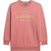 Superdry Luxe Metallic Logo Pitkähihainen Midi-mekko