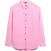 Superdry Casual Linen Boyfriend Pitkähihainen Kauluspaita