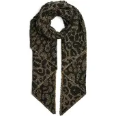 Pieces Pcpyron Long Animal Scarf Noos Bc - Brown - ONE SIZE