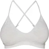 ICANIWILL Smooth Seamless Strappy Sports Bra Light Grey Melange