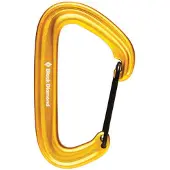 Black Diamond LiteWire Carabiner Yellow Kiipeilyvarusteet One Size