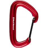 Black Diamond LiteWire Carabiner Red Kiipeilyvarusteet One Size