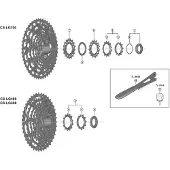 Shimano Linkglide ratas 17T kasettiin CS-LG700-11