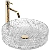 REA Cristal Transparent 39 työtasoinen pesuallas
