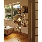 Tom Dixon Melt Chandelier lattiavalaisin LED 175 cm Hopea