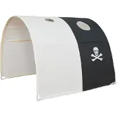 Homestyle4u Tekstiilisetti parvisänkyyn - Black Pirate