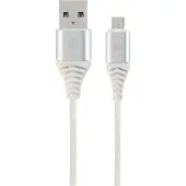 Cablexpert MicroUSB - USB kaapeli, 2 m, valkoinen