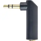 Gembird A-3.5M-3.5FL, 3.5mm, 3.5mm, Musta