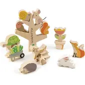 Tender Leaf Toys Stacking Garden Friends - Multi/patterned - ONE SIZE