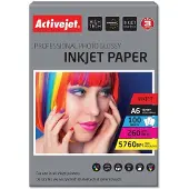 ActiveJet AP6-260GR100 valokuvapaperi mustetulostimille; A6; 100 kpl, 10x15