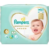 Pampers Premium Care Size 6 kertakäyttövaipat 13-18 kg 38 kpl