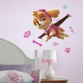 RoomMates Paw Patrol Skye jättiläinen seinätarra