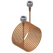 Danfoss kapillarrør 1 meter - kapillarrør for KP1 pressostat