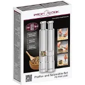 ProfiCook PC-PSM 1160 suola- ja pippurimyllysetti, ruostumaton teräs/läpinäkyvä