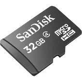SanDisk 32GB microSDHC Class 4 Mem Card (SDSDQM-032G-B35)