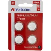 Verbatim – Lithium battery CR2032 3V 4 pack (49533)
