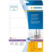 Herma 4826, Valkoinen, Pyöristetty suorakulmio, Kiinteä, Paperi, Matta, Mustesuihku