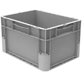Bleva A/S Plastkasse 400x300x235mm grå - Polypropylen, EuroClick