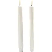 Sirius Home Smilla Krone 2 Stk Sæt Genopladelig - White - ONE SIZE