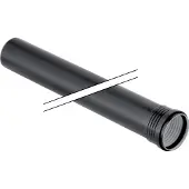 Geberit Silent viemäriputki 110x250mm, 1mf, Musta, PP
