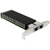 Inter-Tech ST-7214, PCIe, RJ-45, PCI 2.1, musta, Hopea, PC, Passiivinen (77773009)
