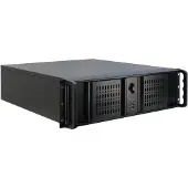 Inter-Tech 3U-3098-S, Teline, Palvelin, Musta, ATX, mikro ATX, Mini-ITX, Terästä, 3U (88887176)