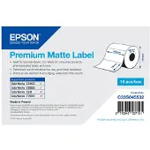 Epson Premium - Matta - 102 x 76 mm 440 tarraa (1 rulla (1 rulla) x 440) leikattu etiketti - TM-C3400-LT; ColorWorks CW-C4000E; TM C3400, C34...