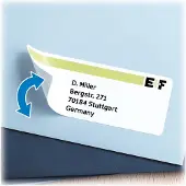 Herma 10301, Valkoinen, Paperi, Laser/Inkjet, Matta, Irroitettava, Pyöristetty suorakulmio
