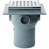 Purus Maxiflex lattiakaivo 110 mm betonille, korvakkeilla, pystyliitäntä