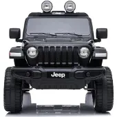 Leggodt Jeep Wrangler Rubicon 12V lasten sähköauto, musta