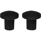 Home>it Wooden Knob Ø25 mm Oak Black 2-pack