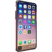 Itskins HYBRID EDGE cover til iPhone XS / X&reg;. Rosa og sort