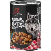 Alpha Spirit 6x400g Dog Meatballs saksanhirvi & rosmariini koiran märkäruoka