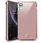 Itskins HYBRID GLASS cover for iPhone XR. Rose