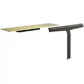 Unidrain reframe soap shelf and Suihku wiper in brass