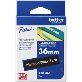 Brother TZE365 36 WHITE ON BLACK