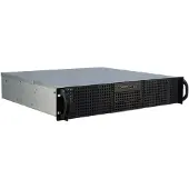 Inter-Tech 2U-20240, Teline, Palvelin, Musta, ATX, mikro ATX, Mini-ATX, Terästä, HDD, Verkko, Teho (88887103)