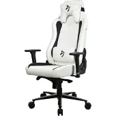 AROZZI Vernazza SoftPU - White, keinonahkaverhoiltu pelituoli, valkoinen/musta