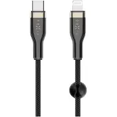 FIXED Kiinteä Kiinteä | Punottu kaapeli USB-C/Lightning, 2 m | FIXDB-CL2-BK FIXDB-CL2-BK