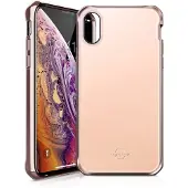 Itskins HYBRID GLASS cover til iPhone XS / X&reg;. Rosa