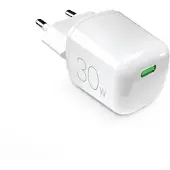 Puro – Wall charger GaN 30W 1xUSB-C, white (PUFCMTCUSBC30WGWHI)
