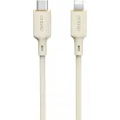 Dudao L7SCL USB-C - Lightning cable 30W 1m - beige