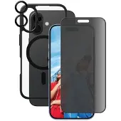 CARE by PanzerGlass | CARE by  Flagship 3-in-1 Privacy Bundle iPhone 16, Apple, Apple - iPhone 16, Asennus kuivana, Naarmuuntumisenkestävä, Iskunkestävä, Läpinäkyvä, 1 kpl