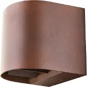 SG ARMATUREN Artes Round outdoor wall lamp 8W LED 3000K corten