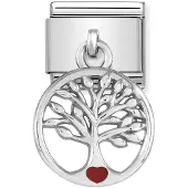 Nomination Silvershine Tree of Life with Red Heart 331805-07