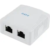Gembird NCAC-2F6-01 / CAT6 FTP 2-port surface mount box