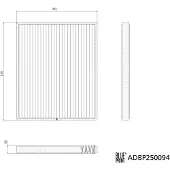 Blue Print Suodatin, sisäilma ADBP250094