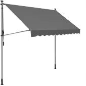Songmics Purjevarjo, , 300x130 cm, Antrasiitti